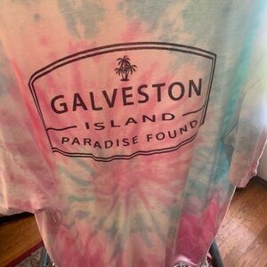 GALVESTON ISLAND TYE DYE TEE
